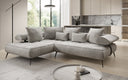Designer Ecksofa Sydney Samt mit elektrischer Schlaffunktion