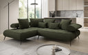 Designer Ecksofa Sydney Bouclé mit elektrischer Schlaffunktion