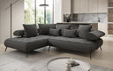 Designer Ecksofa Sydney Bouclé mit elektrischer Schlaffunktion