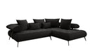 Designer Ecksofa Sydney Bouclé mit elektrischer Schlaffunktion