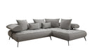 Designer Ecksofa Sydney Bouclé mit elektrischer Schlaffunktion