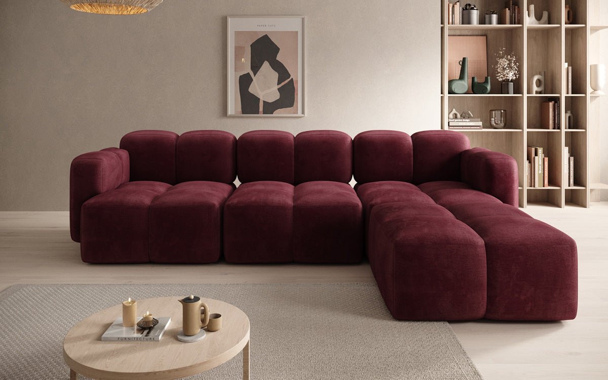 Designer L Sofa Celly in Samt