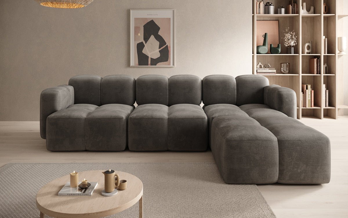 Designer L Sofa Celly in Samt