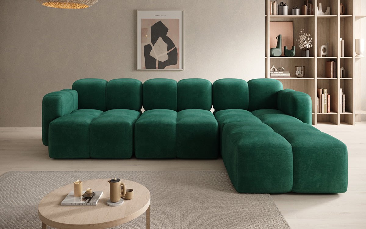 Designer L Sofa Celly in Samt
