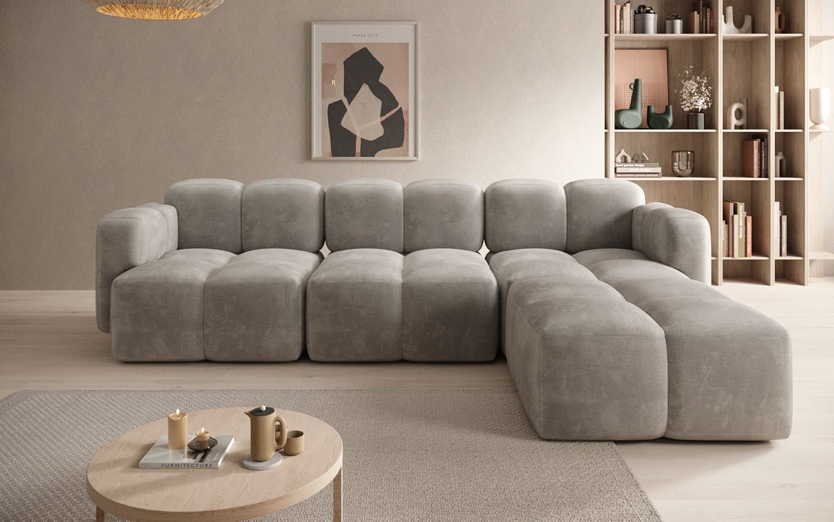 Designer L Sofa Celly in Samt