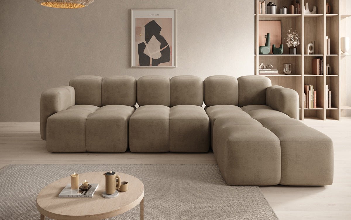 Designer L Sofa Celly in Samt