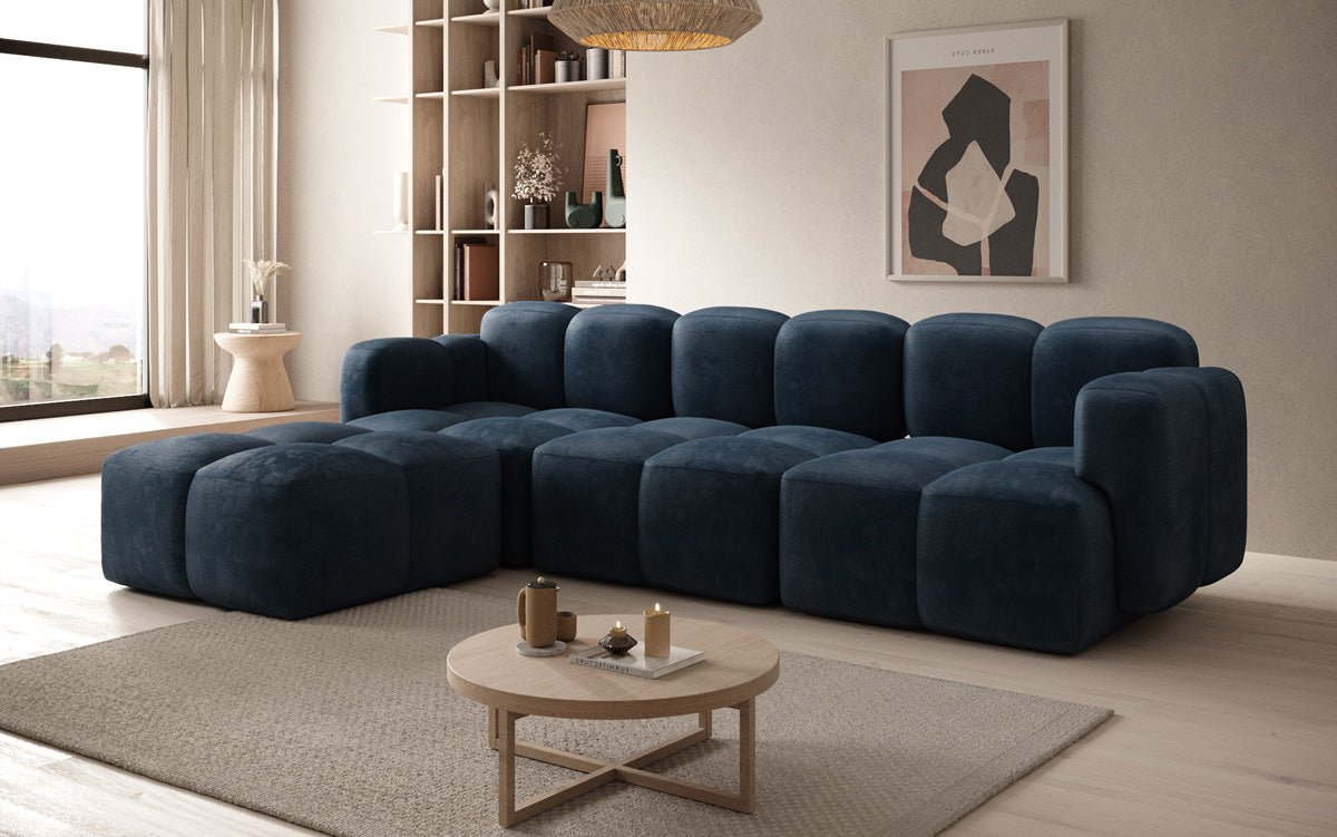 Designer L Sofa Celly in Samt