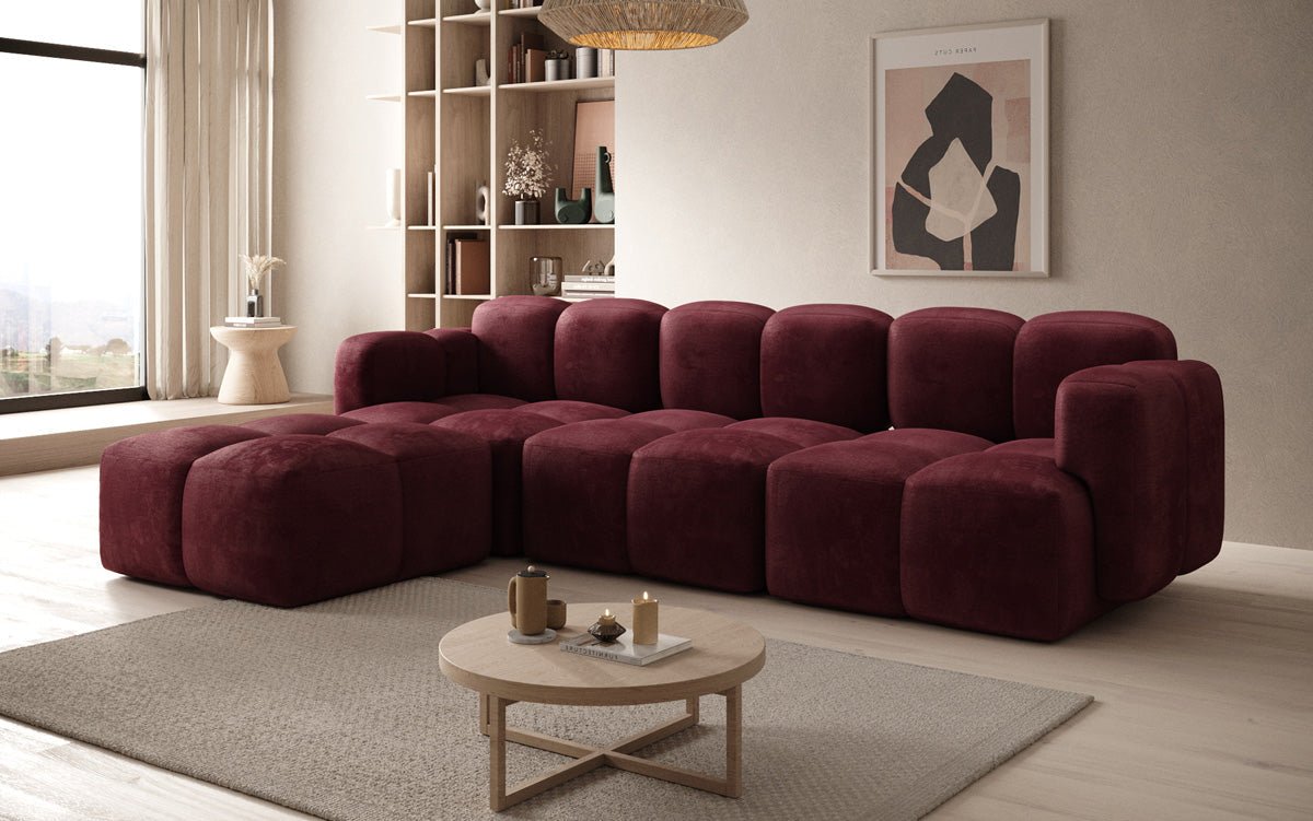 Designer L Sofa Celly in Samt