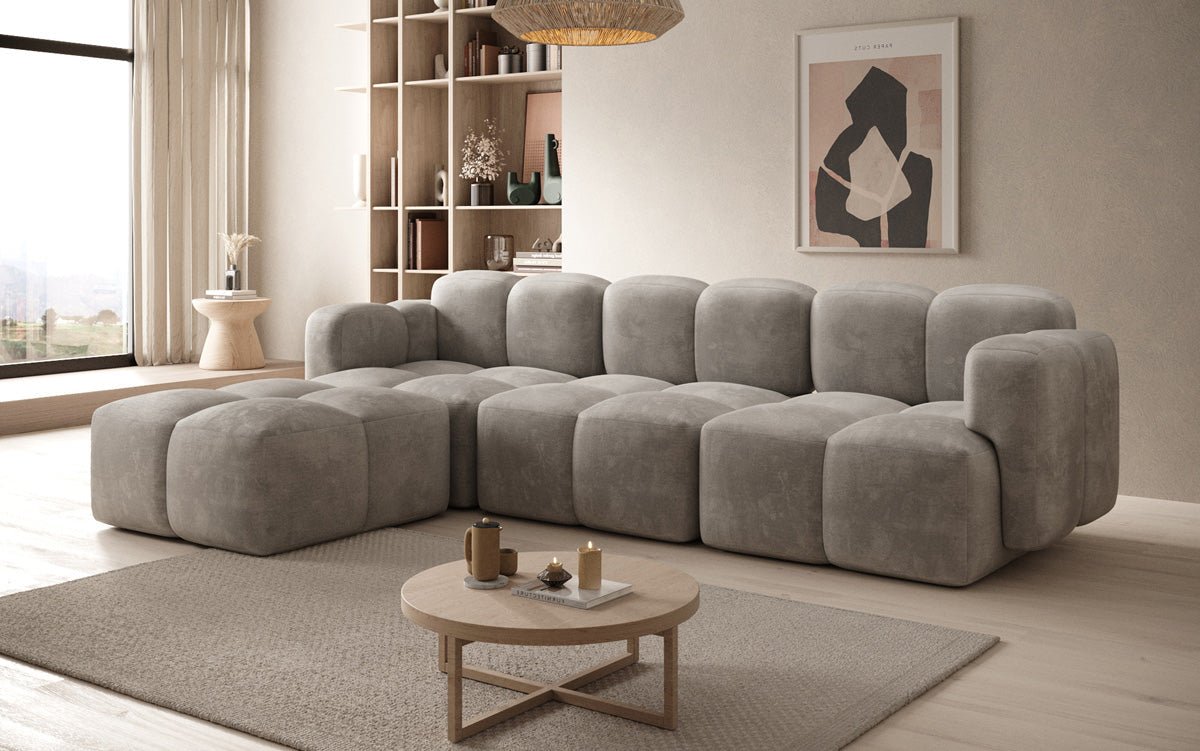 Designer L Sofa Celly in Samt