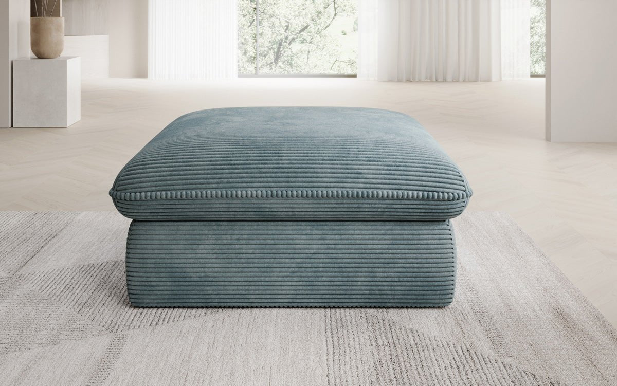 Beistellhocker Cuddle in Cord 90x90cm