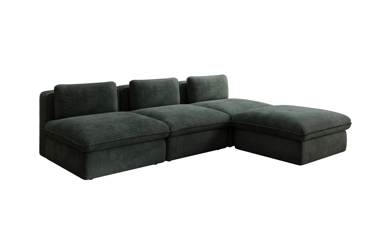 Designer L Sofa Cuddle in Cord