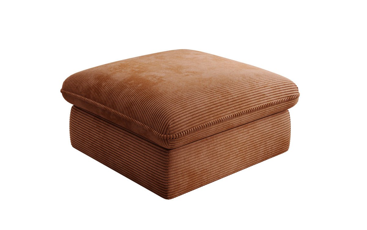 Beistellhocker Cuddle in Cord 90x90cm