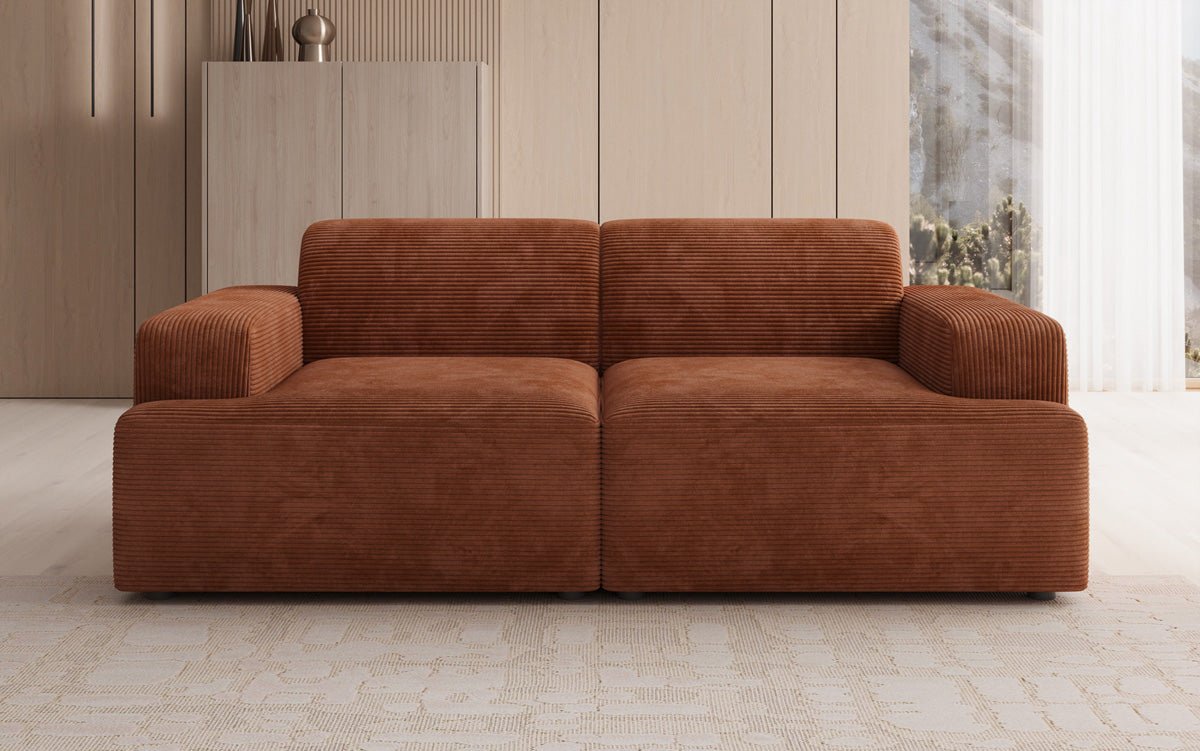 Designer 2 Sitzer Sofa Monza  in Cord