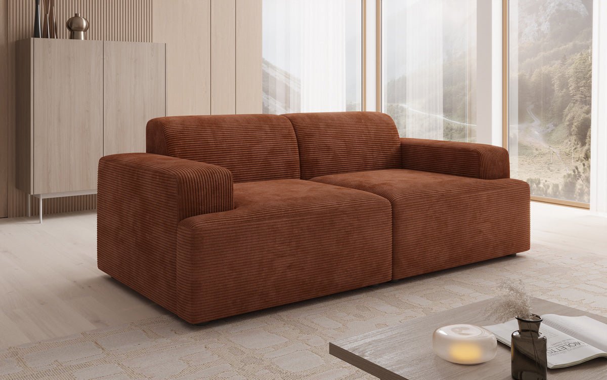 Designer 2 Sitzer Sofa Monza  in Cord