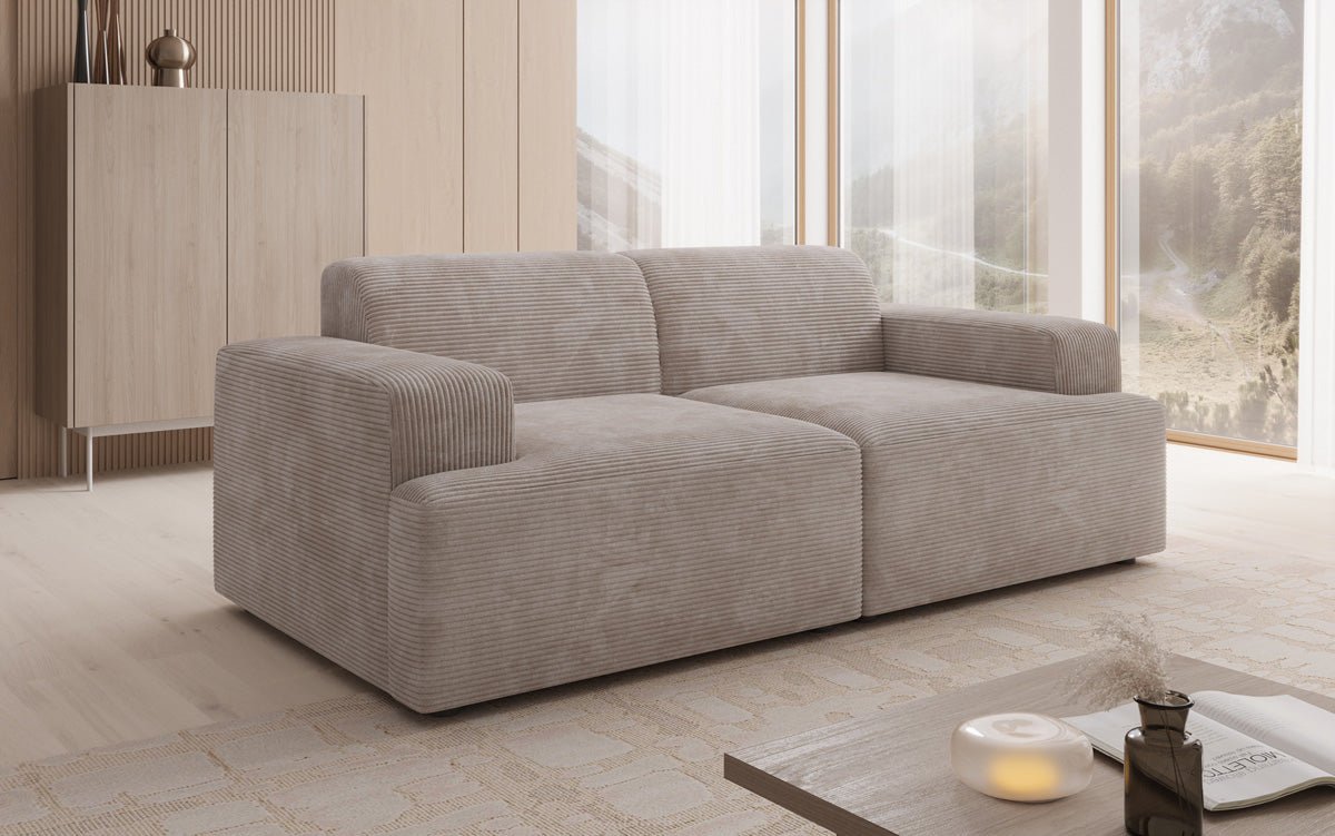 Designer 2 Sitzer Sofa Monza  in Cord