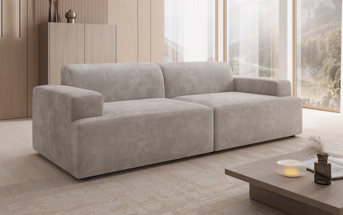 Designer 3 Sitzer Sofa Monza  in Samt