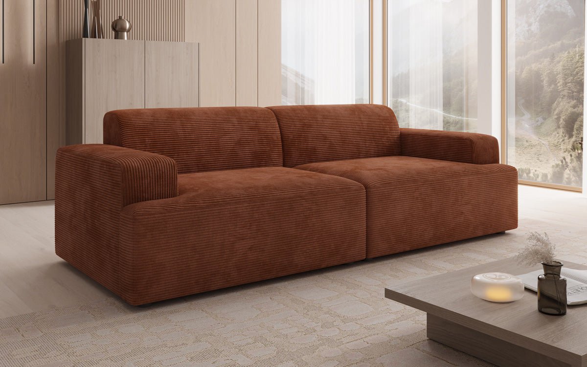 Designer 3 Sitzer Sofa Monza  in Cord