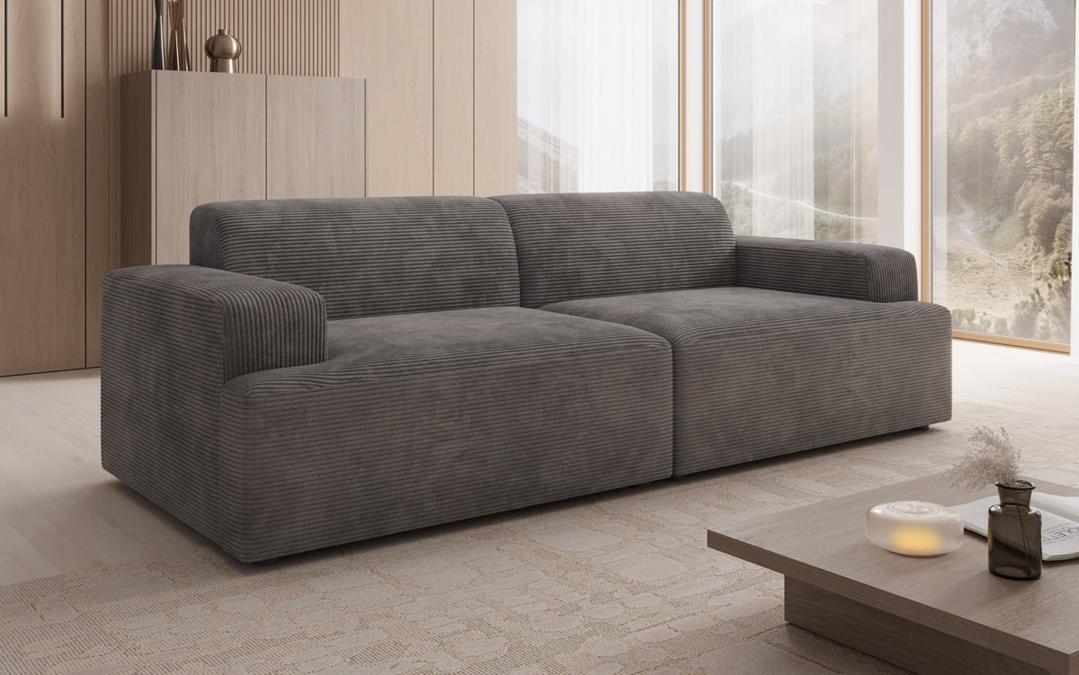 Designer 3 Sitzer Sofa Monza  in Cord