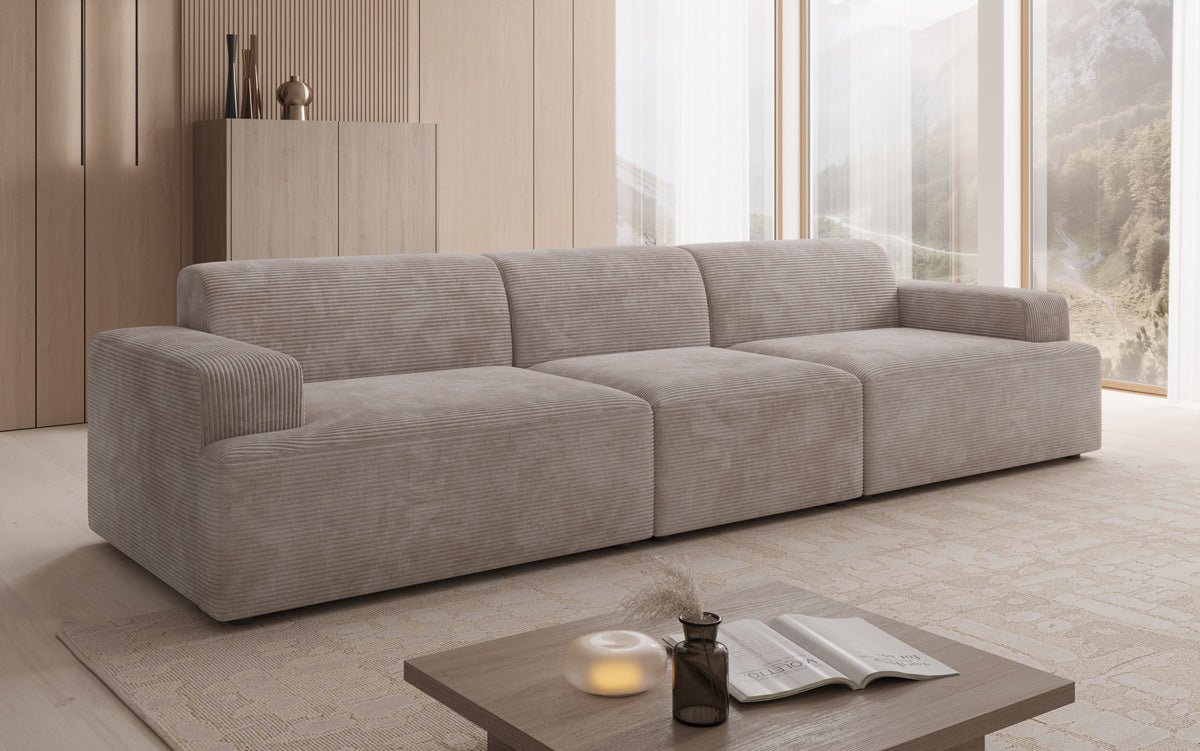 Designer Sofa Monza 3 Sitzer XXL in Cord