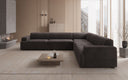 Designer Ecksofa Monza Wohnlandschaft XXL in Samt