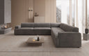 Designer Ecksofa Monza Wohnlandschaft XXL in Samt