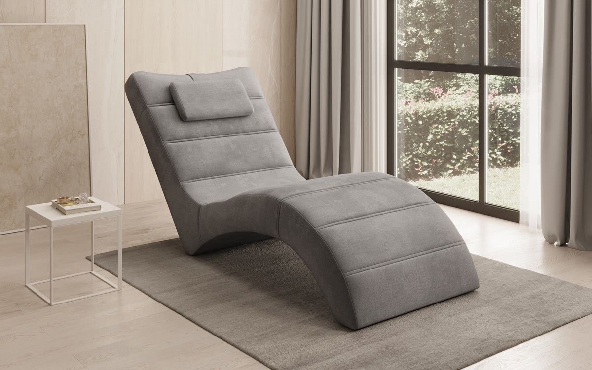 Designer Relax-Liege Leon in Samt