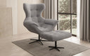 Designer Sofa-Sessel Aurelio inkl. Beistellhocker in Bouclé