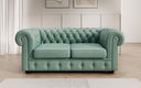 Chesterfield 2 Sitzer Sofa Royal in Echtleder
