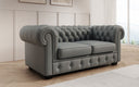 Chesterfield 2 Sitzer Sofa Royal in Echtleder