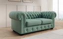 Chesterfield 2 Sitzer Sofa Royal in Echtleder