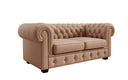 Chesterfield 2 Sitzer Sofa Royal in Echtleder