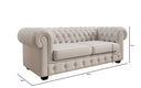 Chesterfield Royal 3+2+1 Sofa Set in Echtleder