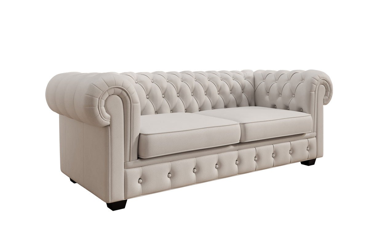Chesterfield 3 Sitzer Sofa Royal in Echtleder