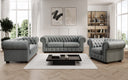 Chesterfield 2 Sitzer Sofa Royal in Echtleder