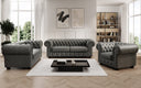 Chesterfield 2 Sitzer Sofa Royal in Echtleder