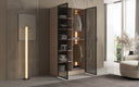 Moduro Luno – Design-Kleiderschrank mit Glasfront und LED-Innenbeleuchtung