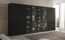 Moduro Rivon – Modularer Design-Kleiderschrank mit geriffelter Glasfront und Strukturpaneelen