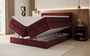 Boxspringbett Noren mit Stauraum in Samt