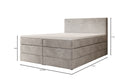 Boxspringbett Lavero mit Stauraum in Samt