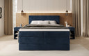 Boxspringbett Lavero mit Stauraum in Samt