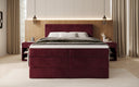Boxspringbett Lavero mit Stauraum in Samt
