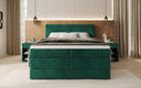 Boxspringbett Lavero mit Stauraum in Samt
