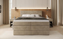 Boxspringbett Lavero mit Stauraum in Samt