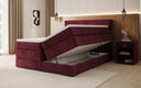 Boxspringbett Lavero mit Stauraum in Samt