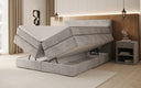 Boxspringbett Lavero mit Stauraum in Samt