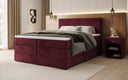 Boxspringbett Lavero mit Stauraum in Samt