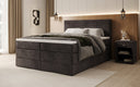 Boxspringbett Lavero mit Stauraum in Samt