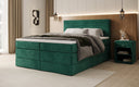 Boxspringbett Lavero mit Stauraum in Samt