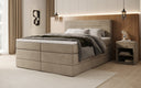 Boxspringbett Lavero mit Stauraum in Samt