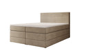 Boxspringbett Lavero mit Stauraum in Samt